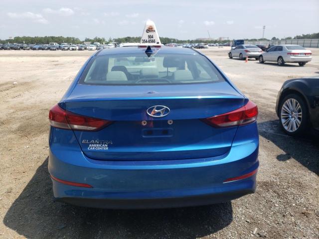 5NPD84LF7HH188175 - 2017 HYUNDAI ELANTRA SE BLUE photo 6