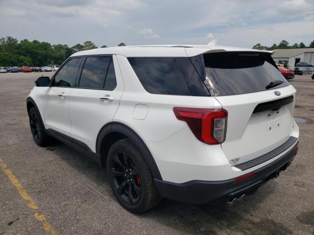 1FM5K8GC0MGA11829 - 2021 FORD EXPLORER ST WHITE photo 2