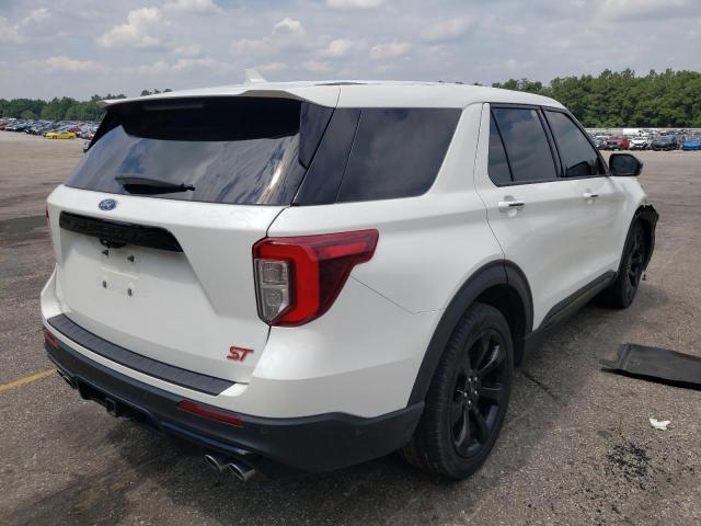 1FM5K8GC0MGA11829 - 2021 FORD EXPLORER ST WHITE photo 3