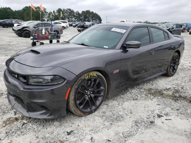 2C3CDXGJ1LH120550 - 2020 DODGE CHARGER SCAT PACK GRAY photo 1