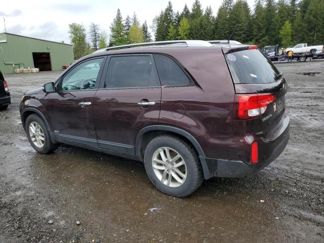 5XYKTDA66FG642879 - 2015 KIA SORENTO LX BURGUNDY photo 2