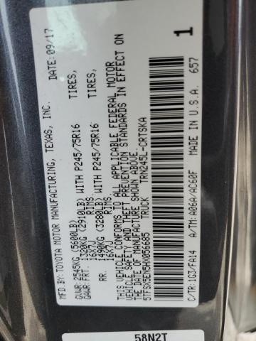 5TFSX5EN5HX056685 - 2017 TOYOTA TACOMA ACCESS CAB ნაცრისფერი ფოტო 12