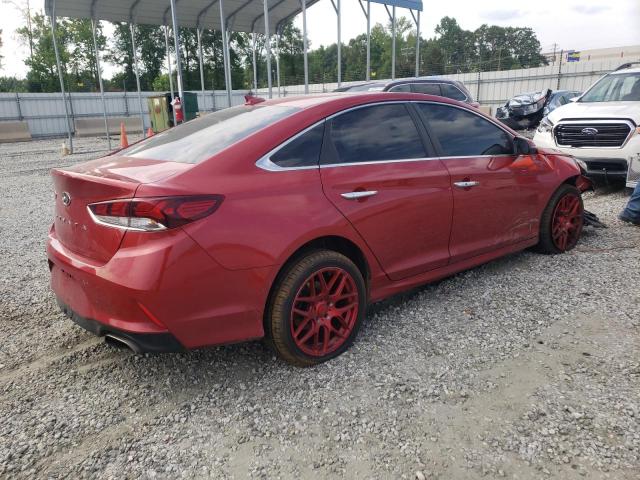 5NPE34AF8KH776776 - 2019 HYUNDAI SONATA LIMITED RED photo 3