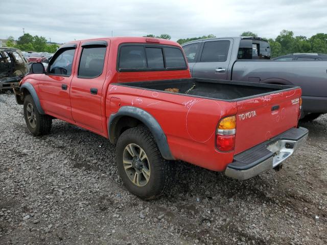 5TEGN92N93Z230170 - 2003 TOYOTA TACOMA DOUBLE CAB PRERUNNER RED photo 2