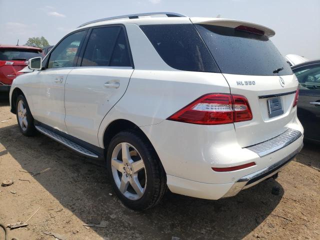 4JGDA7DB8EA370287 - 2014 MERCEDES-BENZ ML 550 4MATIC WHITE photo 2