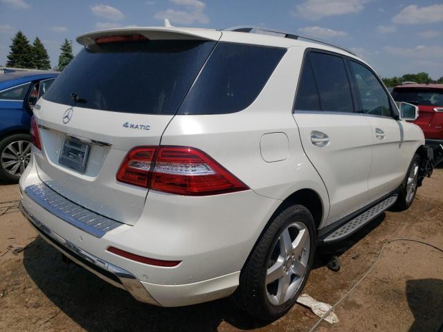 4JGDA7DB8EA370287 - 2014 MERCEDES-BENZ ML 550 4MATIC WHITE photo 3