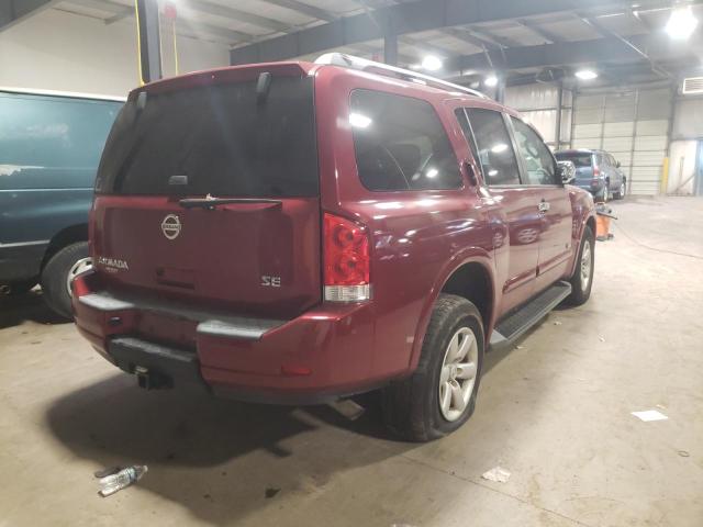 5N1AA08C19N613935 - 2009 NISSAN ARMADA SE RED photo 4