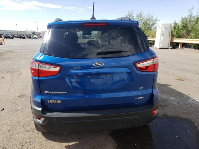 MAJ6S3GL9NC468214 - 2022 FORD ECOSPORT SE 蓝色 照片 6