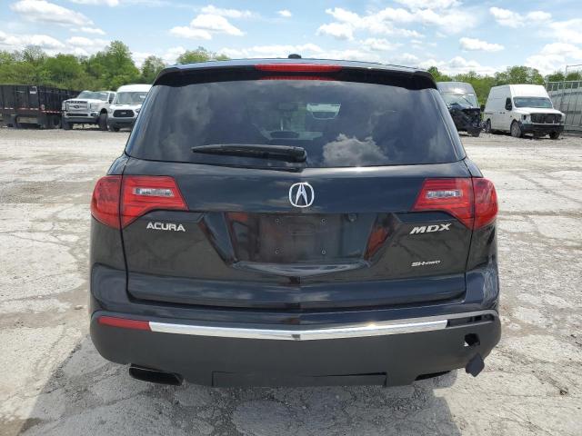 2HNYD2H20BH549389 - 2011 ACURA MDX BLACK photo 6