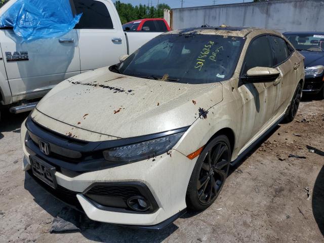 SHHFK7H99KU221616 - 2019 HONDA CIVIC SPORT TOURING WHITE photo 1