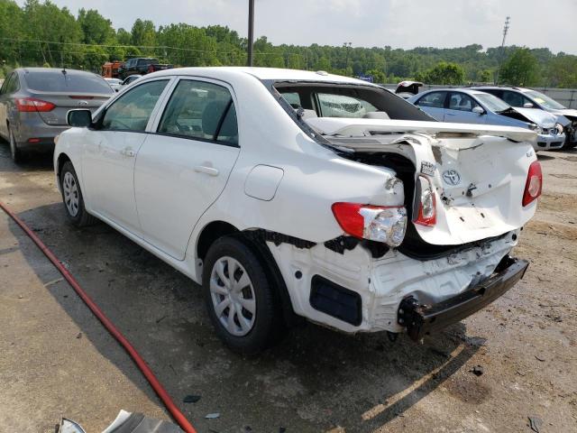 JTDBL40E399082527 - 2009 TOYOTA COROLLA BASE WHITE photo 2