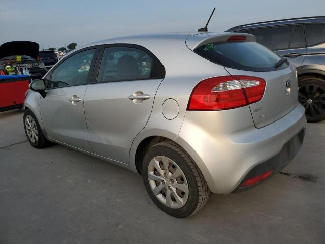 KNADN5A33E6417266 - 2014 KIA RIO EX SILVER photo 2