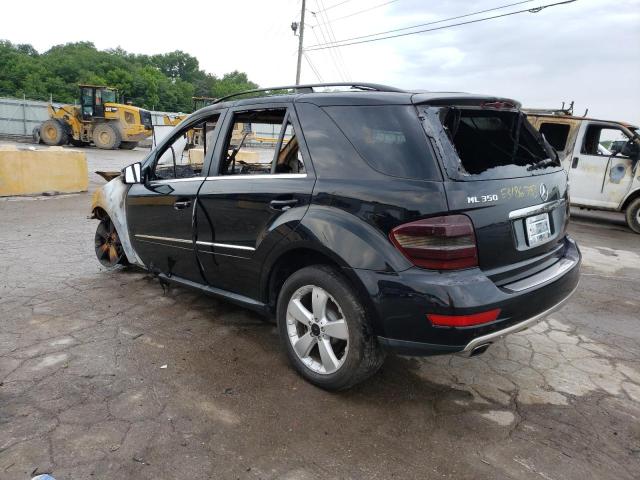 4JGBB8GB1BA700742 - 2011 MERCEDES-BENZ ML 350 4MATIC BLACK photo 2