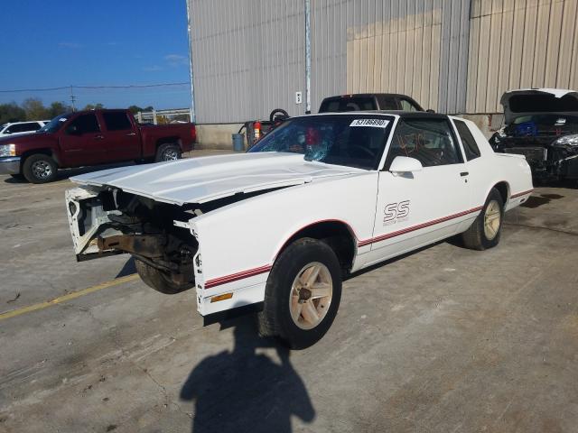 1G1GZ11G7HR100649 - 1987 CHEVROLET MONTE CARL WHITE photo 2