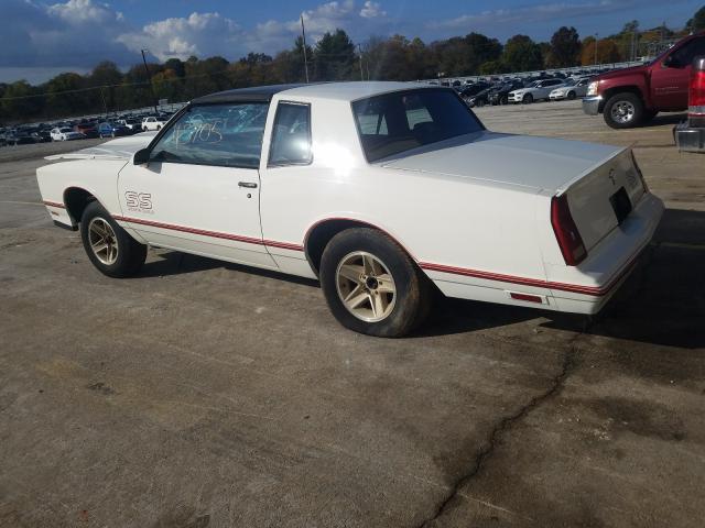 1G1GZ11G7HR100649 - 1987 CHEVROLET MONTE CARL WHITE photo 3