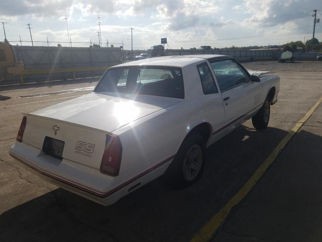 1G1GZ11G7HR100649 - 1987 CHEVROLET MONTE CARL WHITE photo 4