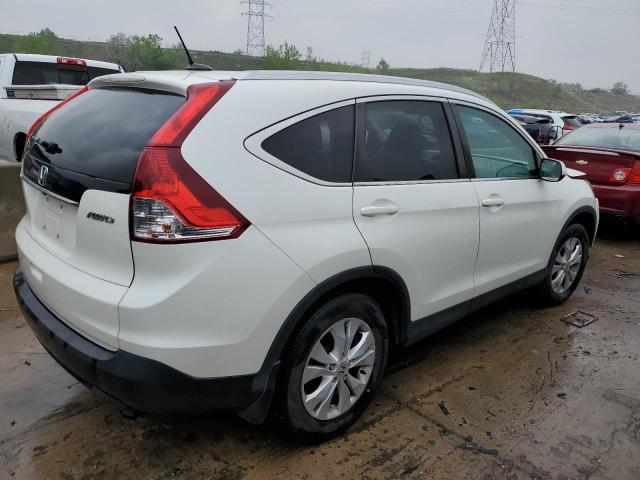 5J6RM4H75EL070355 - 2014 HONDA CR-V EXL WHITE photo 3