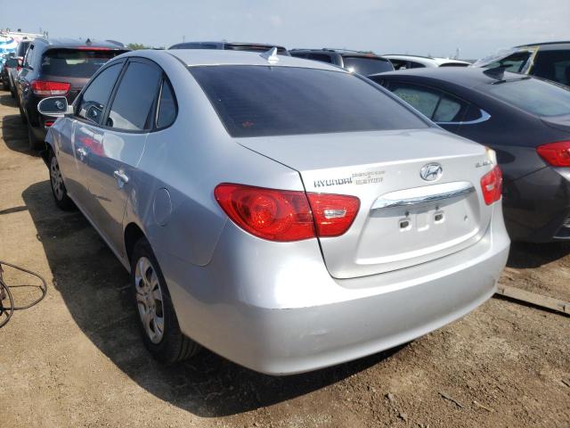 KMHDU4AD2AU913945 - 2010 HYUNDAI ELANTRA BLUE GRAY photo 3