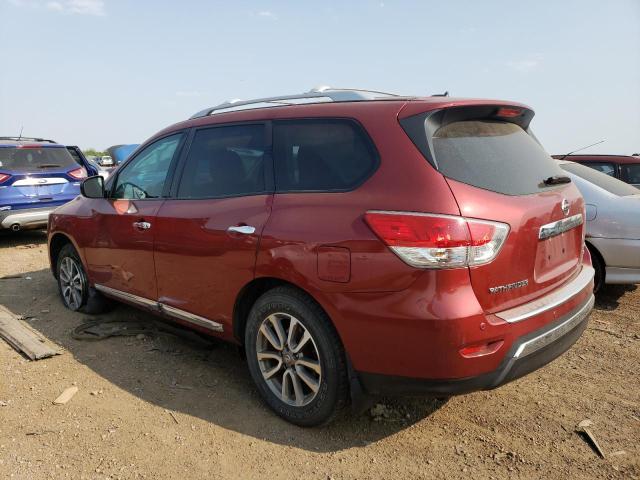 5N1AR2MM2DC675724 - 2013 NISSAN PATHFINDER S RED photo 2