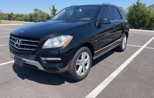 4JGDA5HB1CA026778 - 2012 MERCEDES-BENZ ML 350 4MATIC BLACK photo 2