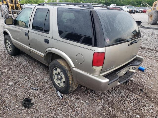 1GNDT13W52K104920 - 2002 CHEVROLET BLAZER BEIGE photo 2