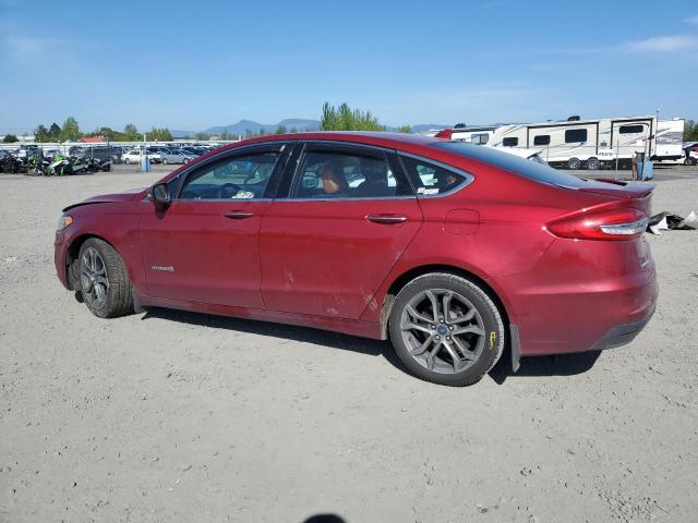 3FA6P0RU4KR206412 - 2019 FORD FUSION TITANIUM 勃艮第红 照片 2