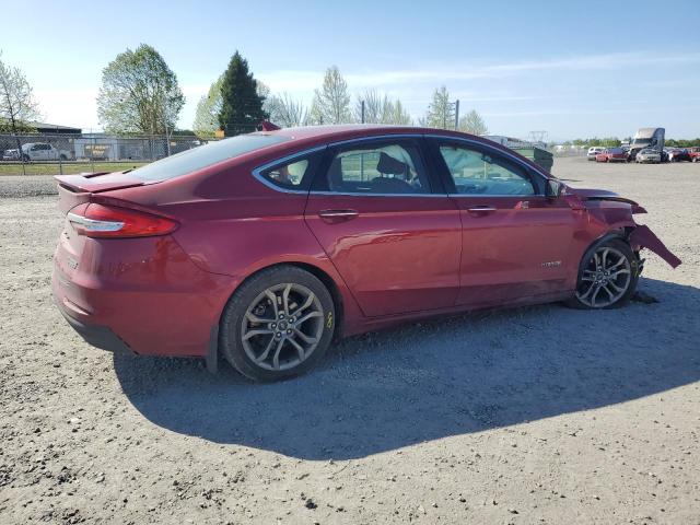 3FA6P0RU4KR206412 - 2019 FORD FUSION TITANIUM 勃艮第红 照片 3
