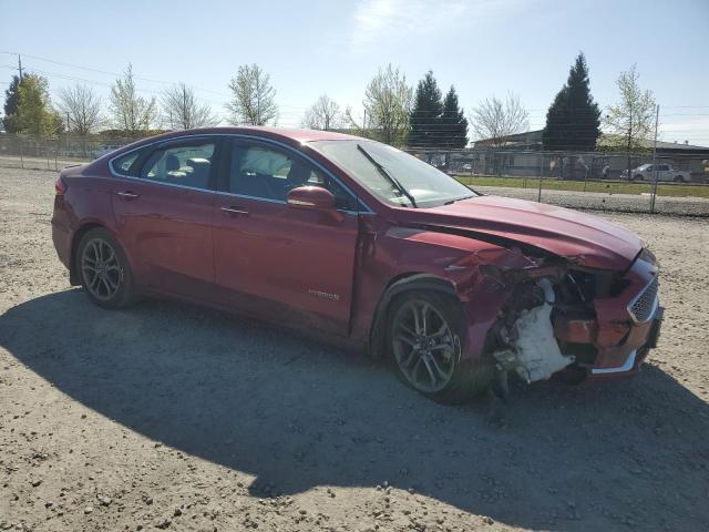 3FA6P0RU4KR206412 - 2019 FORD FUSION TITANIUM 勃艮第红 照片 4