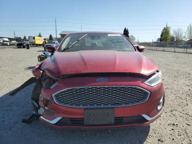 3FA6P0RU4KR206412 - 2019 FORD FUSION TITANIUM 勃艮第红 照片 5