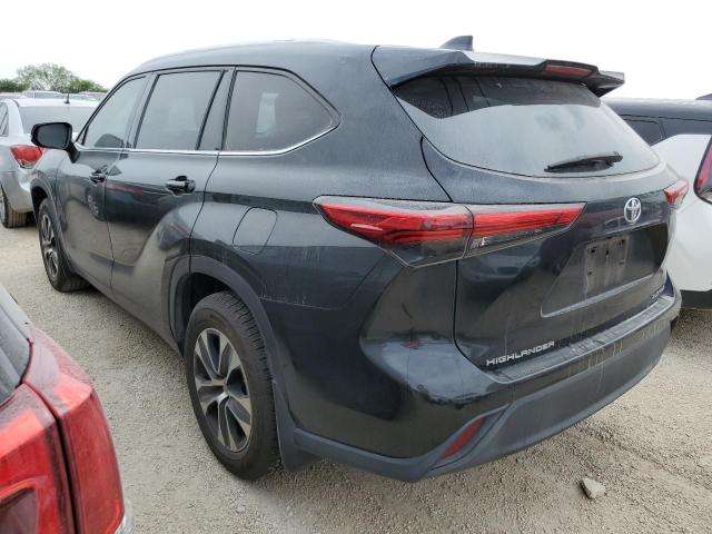 5TDGZRBH4LS502524 - 2020 TOYOTA HIGHLANDER XLE BLACK photo 2