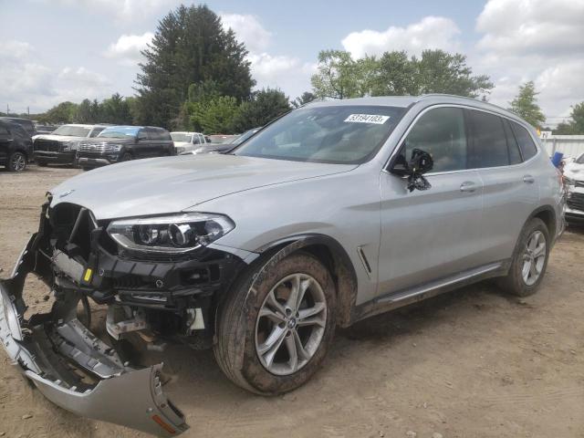 5UXTY5C09LLE57781 - 2020 BMW X3 XDRIVE30I SILVER photo 1