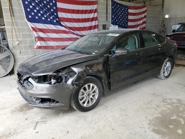 3FA6P0G77HR387656 - 2017 FORD FUSION S BLACK photo 1