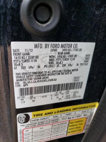 5LMJJ2J5XDEL02632 - 2013 LINCOLN NAVIGATOR 黑色 照片 14