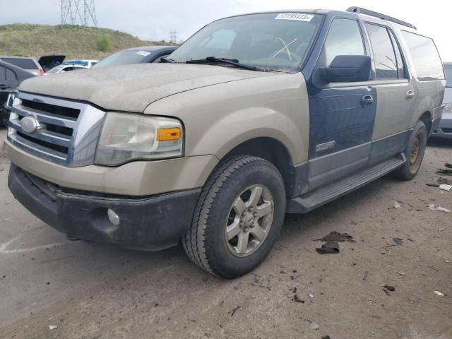 1FMFK16587LA92265 - 2007 FORD EXPEDITION EL XLT BEIGE photo 1