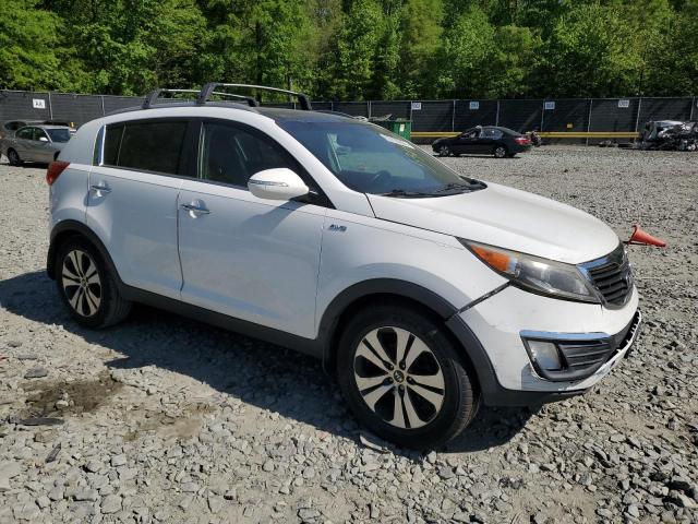 KNDPCCA20D7529081 - 2013 KIA SPORTAGE EX WHITE photo 4