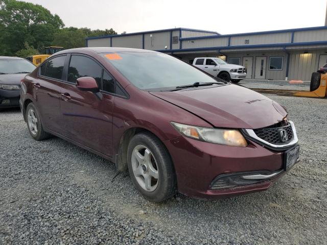 2HGFB2F54DH540246 - 2013 HONDA CIVIC LX BURGUNDY photo 4