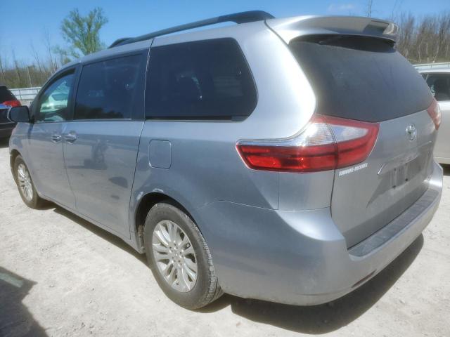 5TDYK3DC6GS721417 - 2016 TOYOTA SIENNA XLE SILVER photo 2