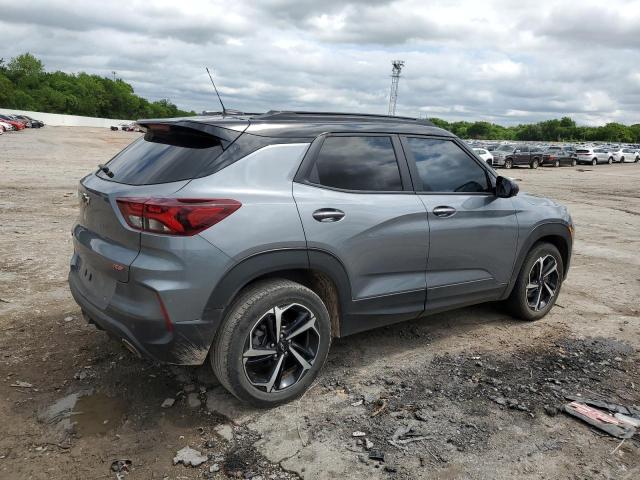 KL79MTSL4NB018319 - 2022 CHEVROLET TRAILBLAZE RS GRAY photo 3