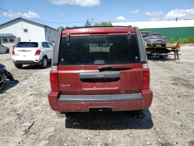 1J8HG48KX9C519122 - 2009 JEEP COMMANDER SPORT წითელი ფოტო 6