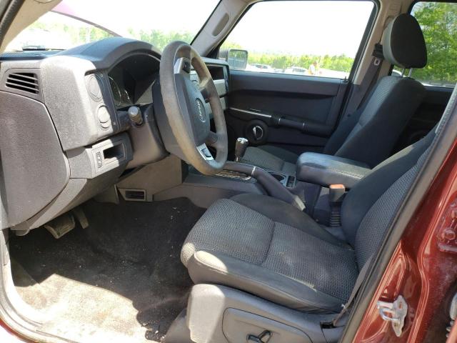 1J8HG48KX9C519122 - 2009 JEEP COMMANDER SPORT წითელი ფოტო 7