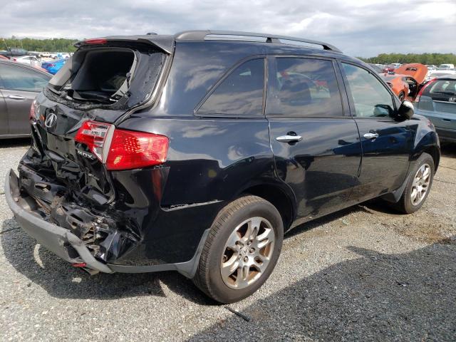 2HNYD28638H554064 - 2008 ACURA MDX TECHNOLOGY BLACK photo 3