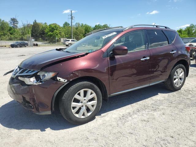 JN8AZ1MW7EW508795 - 2014 NISSAN MURANO S BURGUNDY photo 1