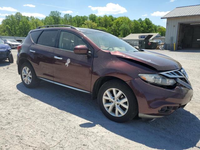 JN8AZ1MW7EW508795 - 2014 NISSAN MURANO S BURGUNDY photo 4