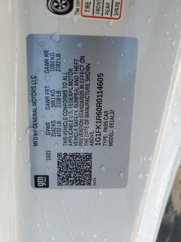 1G1FK1R60R0114605 - 2024 CHEVROLET CAMARO ZL1 白色 照片 12