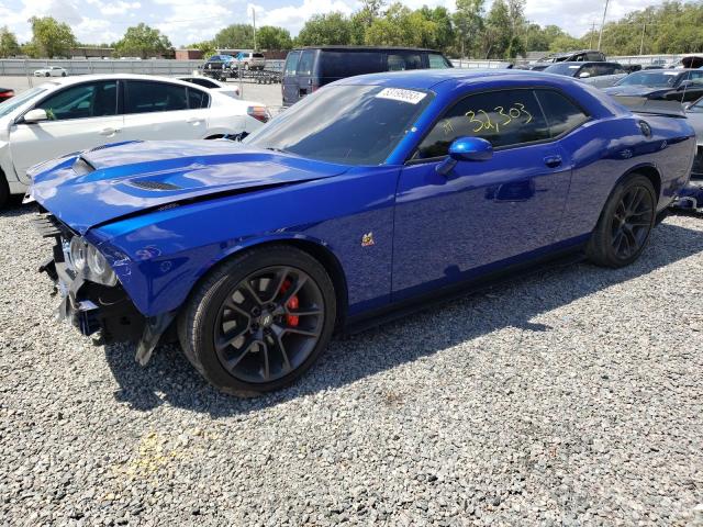 2C3CDZFJ1MH521207 - 2021 DODGE CHALLENGER R/T SCAT PACK BLUE photo 1