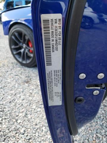2C3CDZFJ1MH521207 - 2021 DODGE CHALLENGER R/T SCAT PACK BLUE photo 13