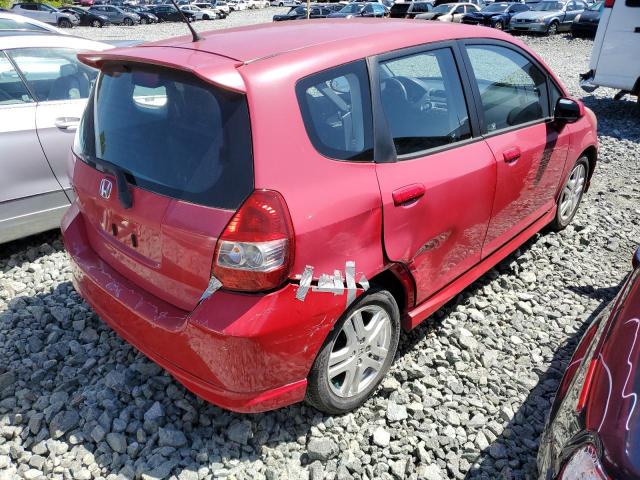 JHMGD38627S048464 - 2007 HONDA FIT S 红色 照片 3