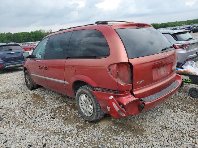 2B4GP44331R297954 - 2001 DODGE GRAND CARA SPORT RED photo 2