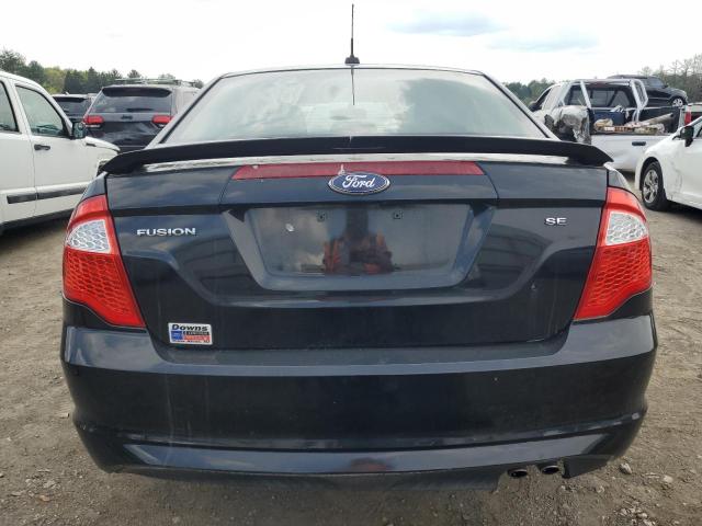 3FAHP0HA7CR141010 - 2012 FORD FUSION SE BLACK photo 6