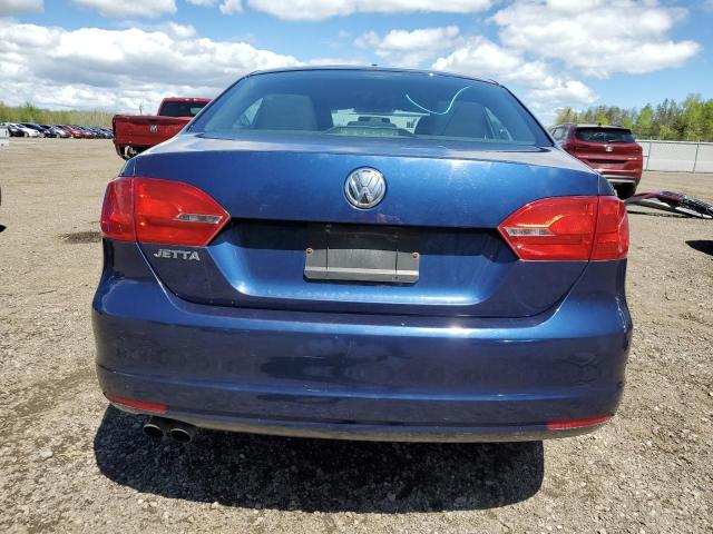 3VW2K7AJ5DM316707 - 2013 VOLKSWAGEN JETTA BASE BLUE photo 6